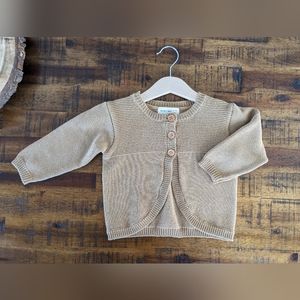 Quincy Mae Knit Cardigan Honey 6-12m